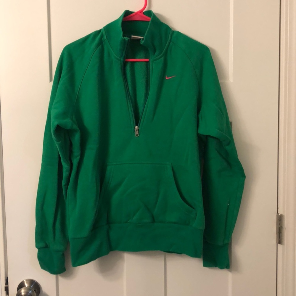 Jewel green Nike 1/4 zip